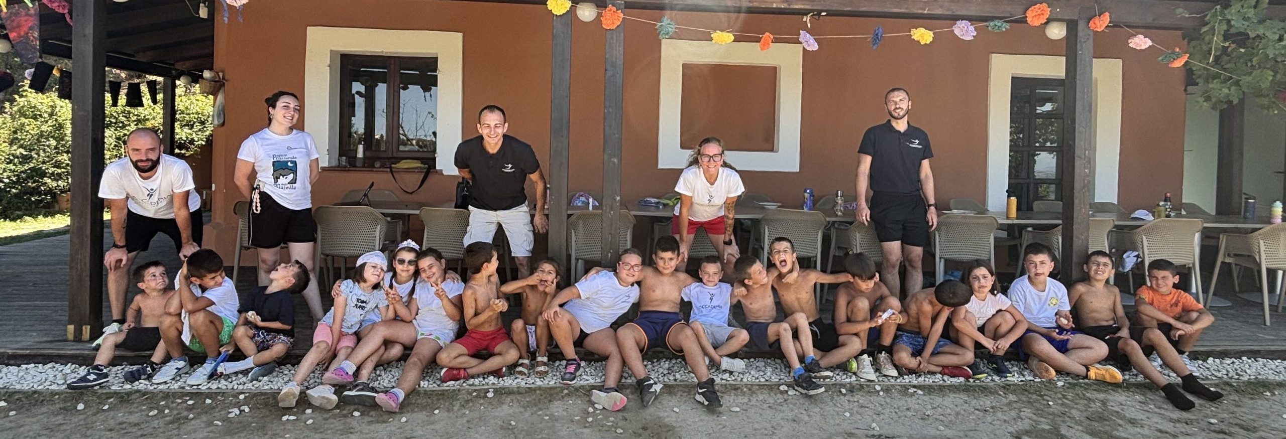 Bambini felici al centro estivo Accademia Camp